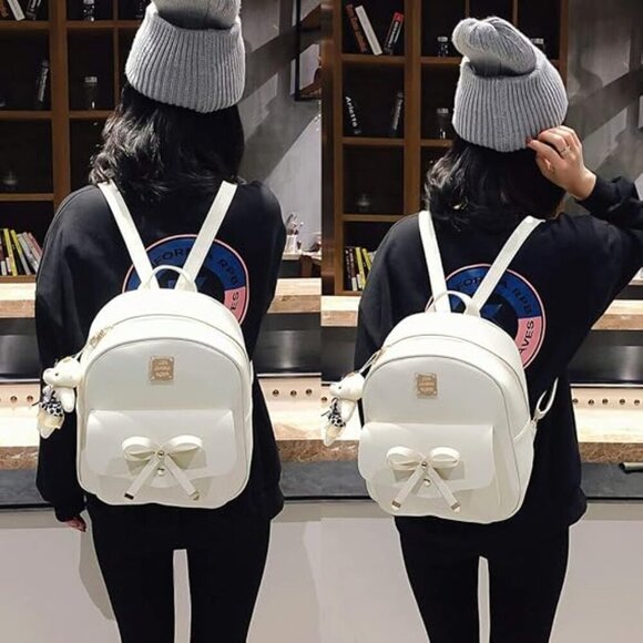 3-PCS Small Backpack Purse main image 4